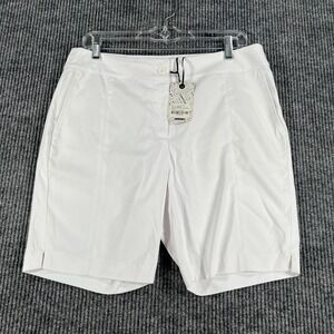 EP New York Shorts Womens Size 8 White Chino Golf Performance Outdoor Casual New